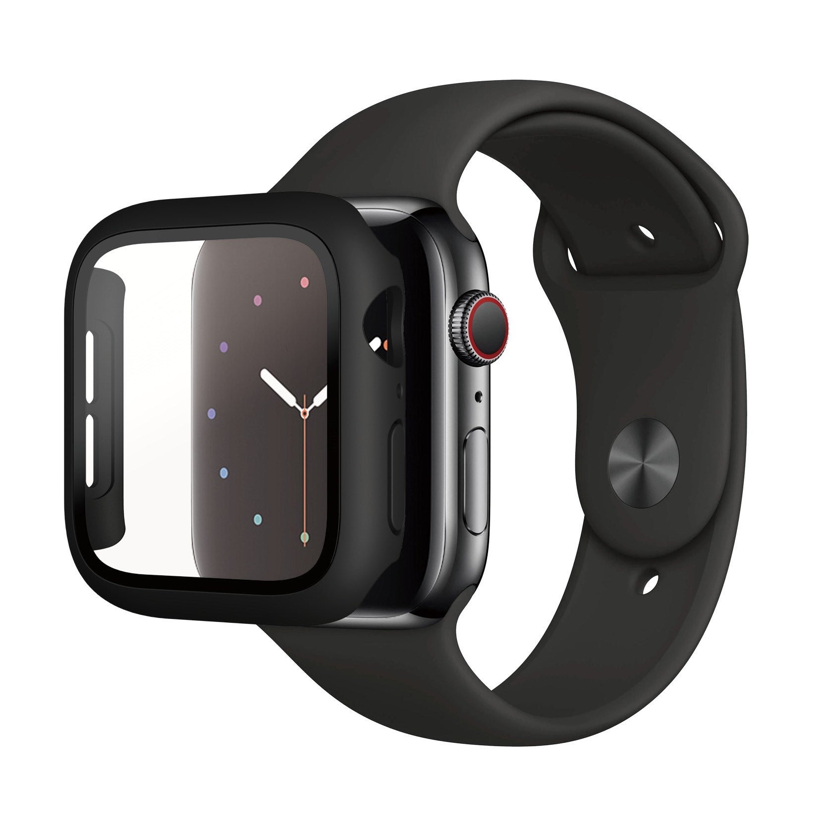 PanzerGlass® Displayschutz Full Body Schwarz Apple Watch SE 3 | SE | 6 | 5 | 4 | 44mm